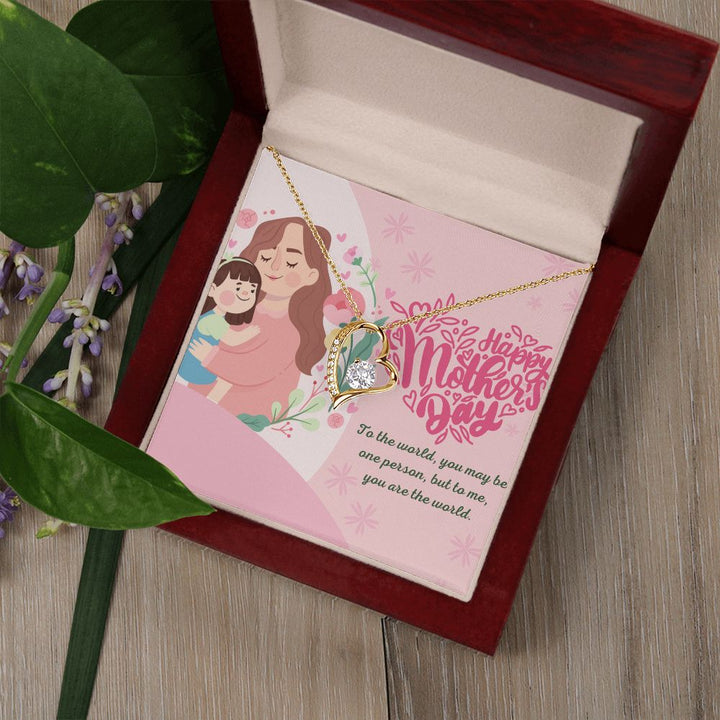 Happy Mother's Day | You are the world - Forever Love Necklace