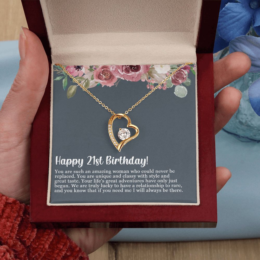 Happy 21st Birthday | You are such an amazing woman who could never be replaced - Forever Love Necklace
