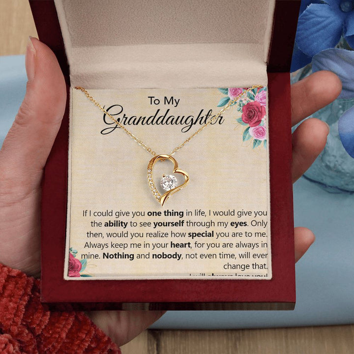 To My Granddaughter | The Special Person You Are to Me - Forever Love Necklace