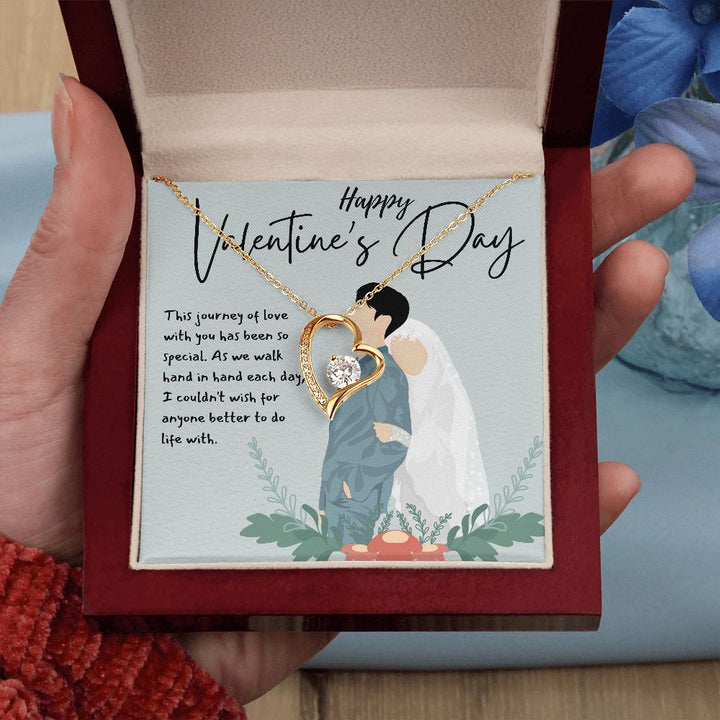 Happy Valentine's Day | Two Hearts, One Love - Forever Love Necklace