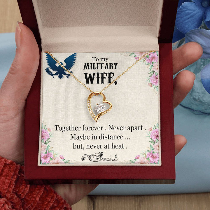 To My Wife | My Military Wife - Forever Love Necklace