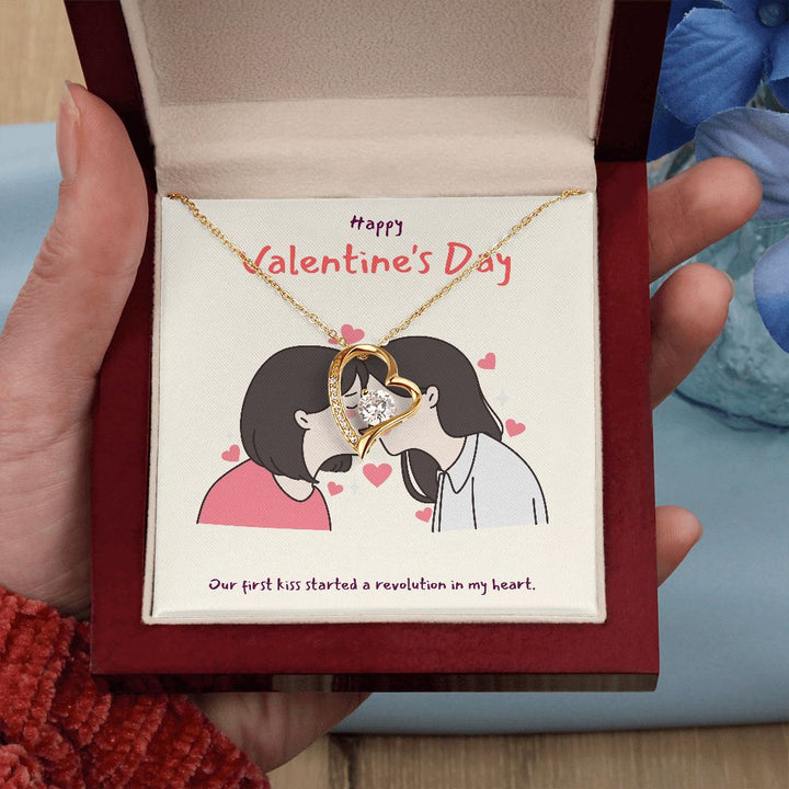 Happy Valentine's | You Make My Heart Sing LGBTQ for Women - Forever Love Necklace