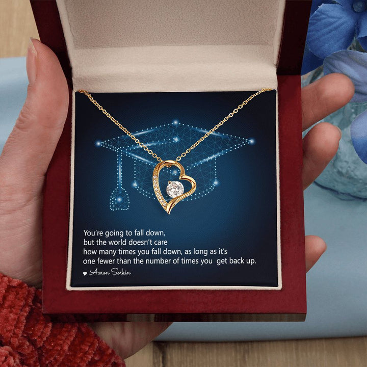 Happy Graduation | Never Give Up - Forever Love Necklace