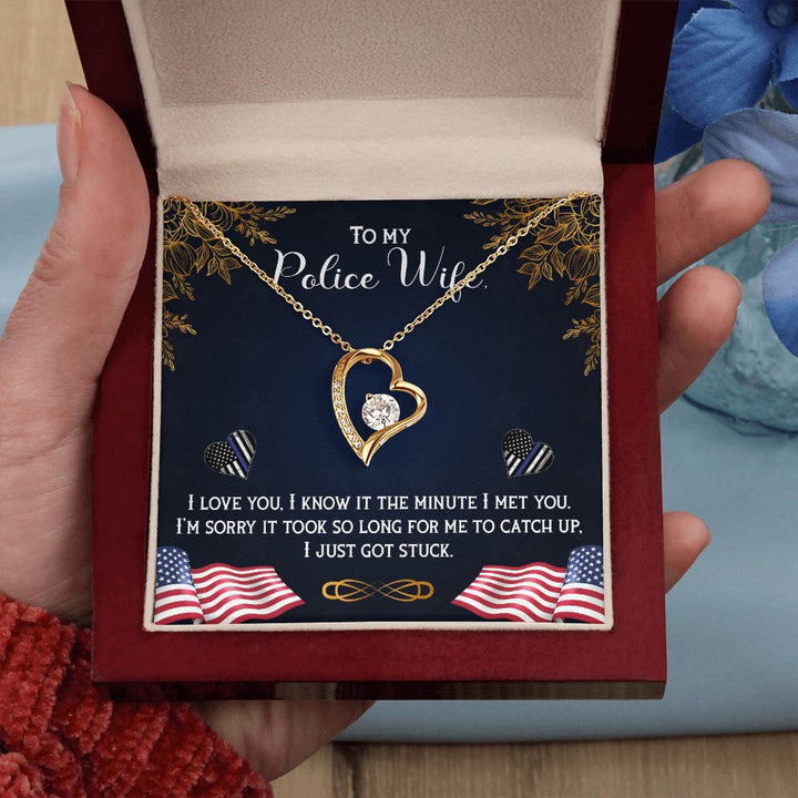 To My Wife | My Police Wife - Forever Love Necklace