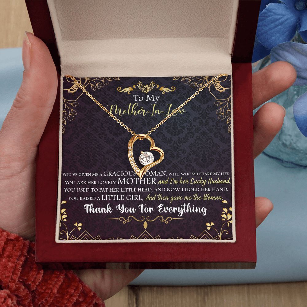 To My Mother-in-Law | Thank you for everything - Forever Love Necklace