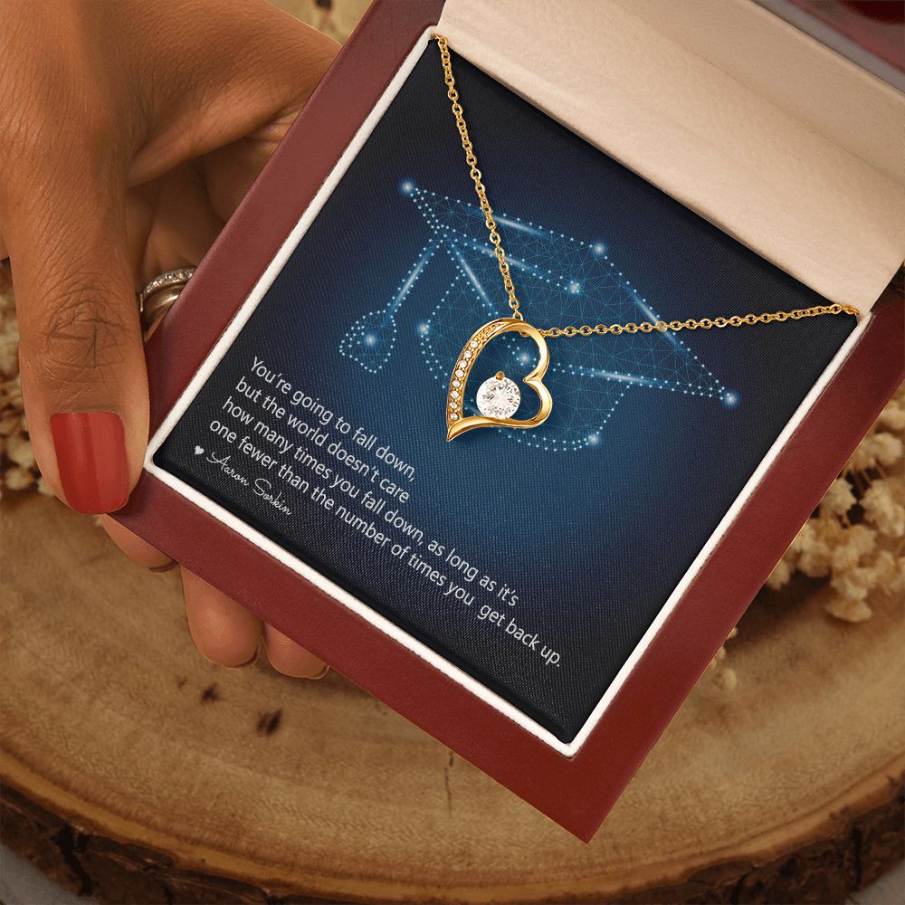 Happy Graduation | Never Give Up - Forever Love Necklace