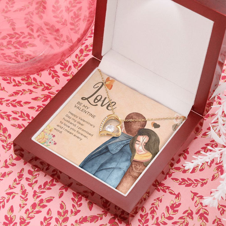 Happy Valentine's Day | Be My Valentine - Forever Love Necklace