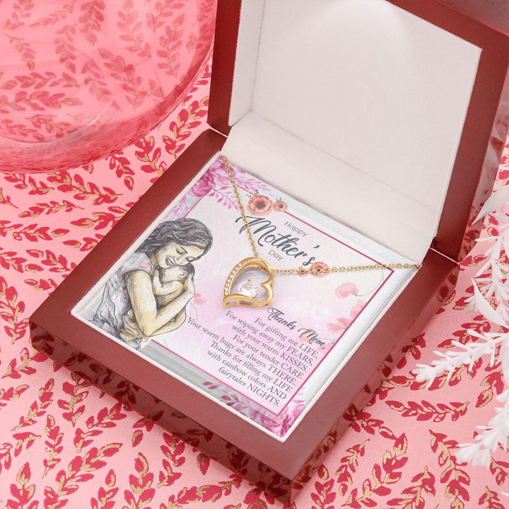 Happy Mother's Day | Thanks Mom, For Gifting me Life - Forever Love Necklace