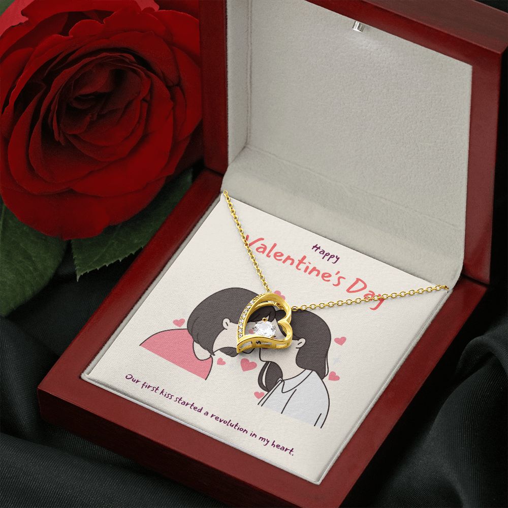 Happy Valentine's | You Make My Heart Sing LGBTQ for Women - Forever Love Necklace