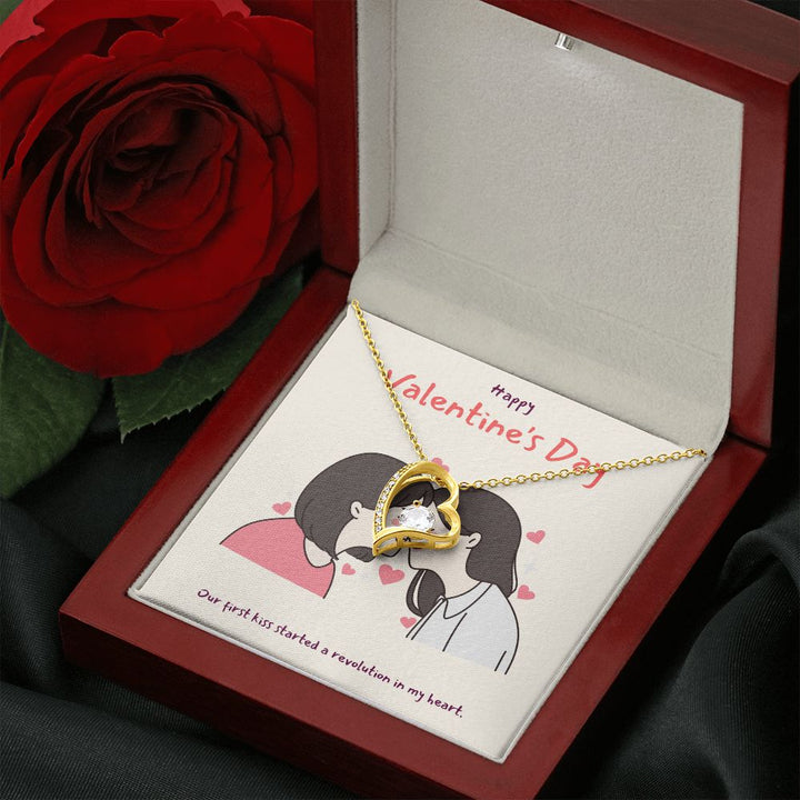 Happy Valentine's | You Make My Heart Sing LGBTQ for Women - Forever Love Necklace