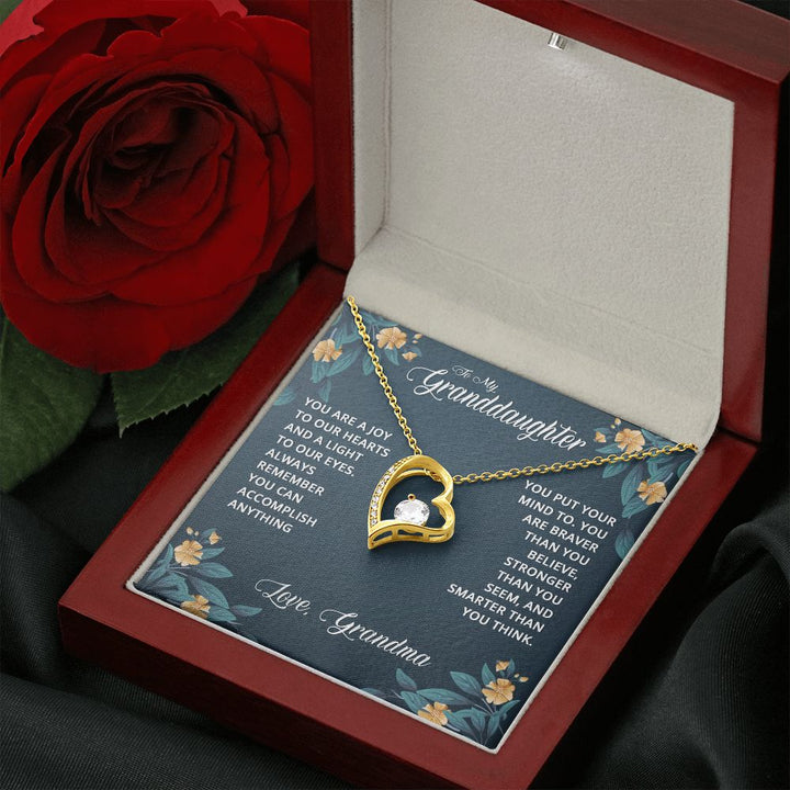 To My Granddaughter | Granddaughters are a Blessing - Forever Love Necklace