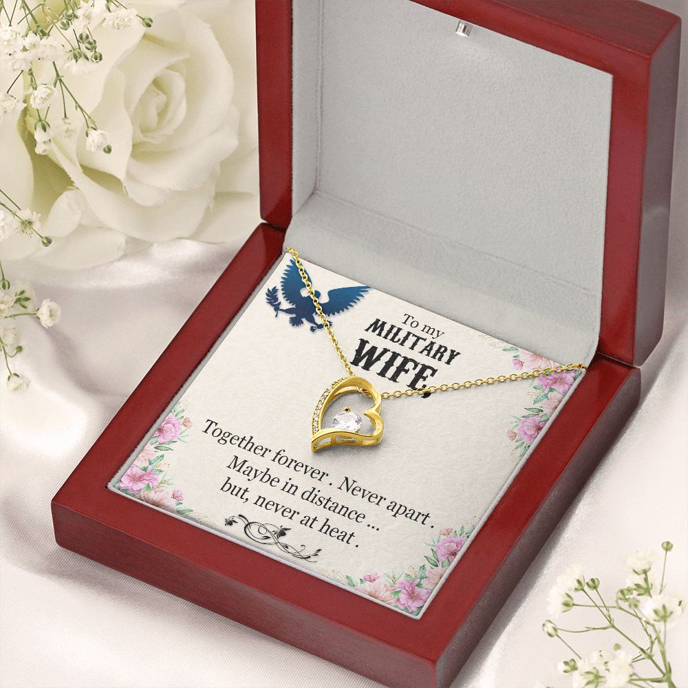 To My Wife | My Military Wife - Forever Love Necklace