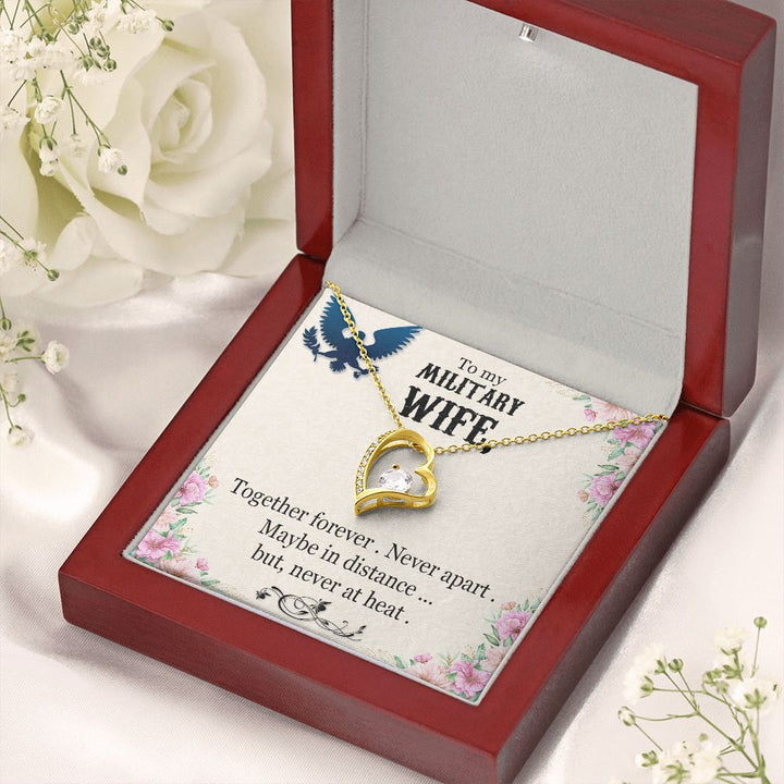 To My Wife | My Military Wife - Forever Love Necklace