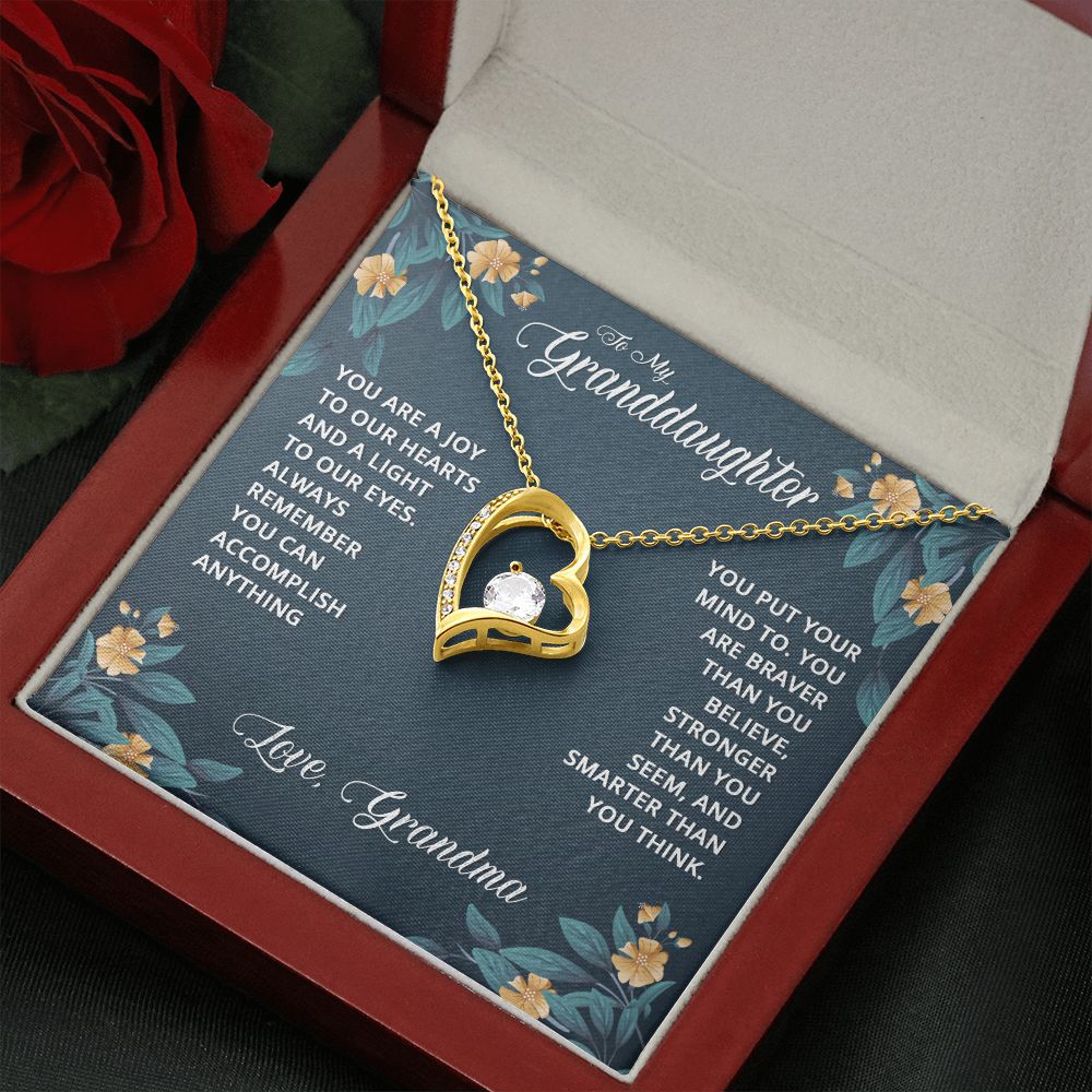 To My Granddaughter | Granddaughters are a Blessing - Forever Love Necklace