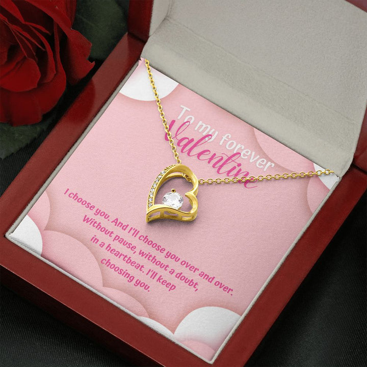 To My Forever Valentine | Eternally Yours - Forever Love Necklace