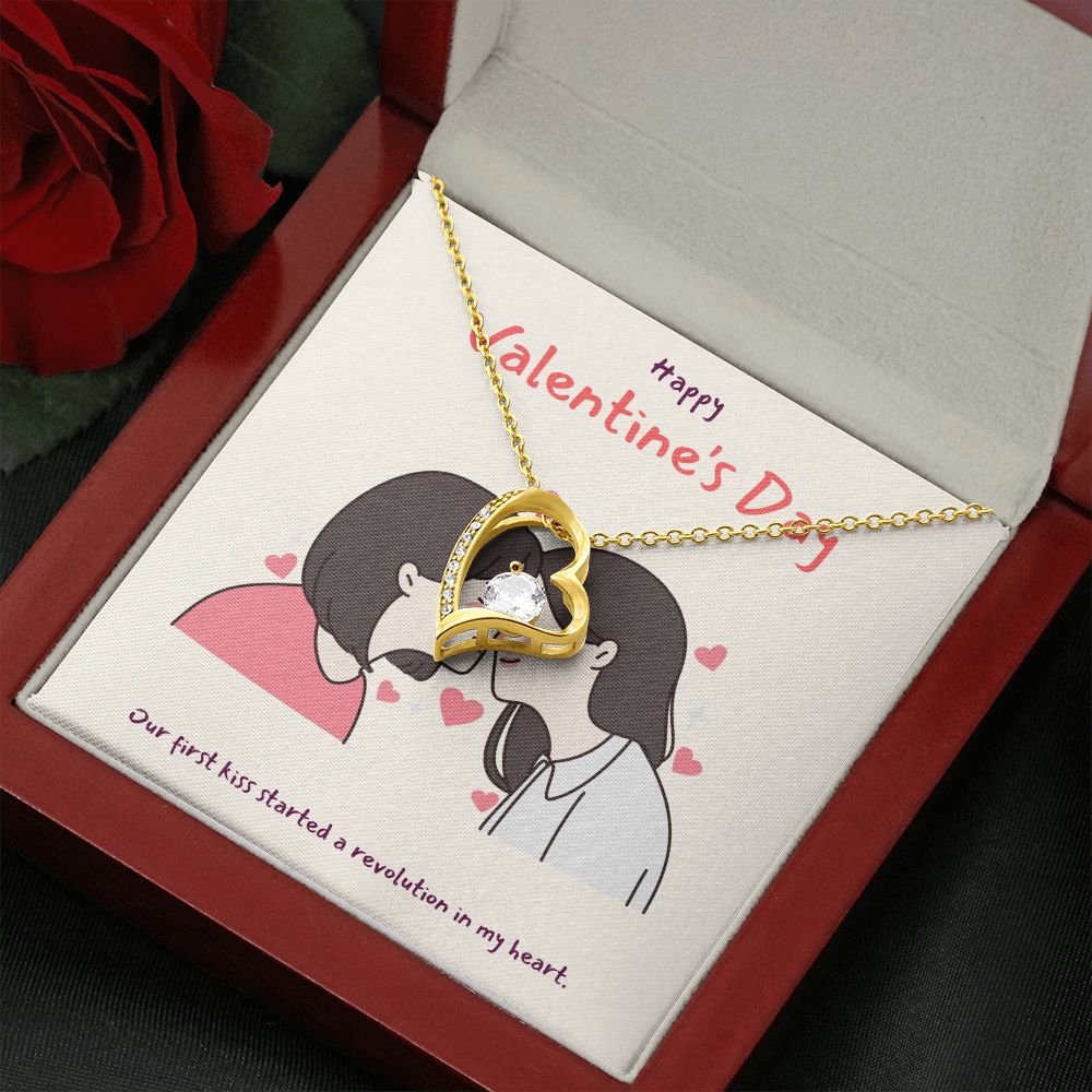 Happy Valentine's | You Make My Heart Sing LGBTQ for Women - Forever Love Necklace