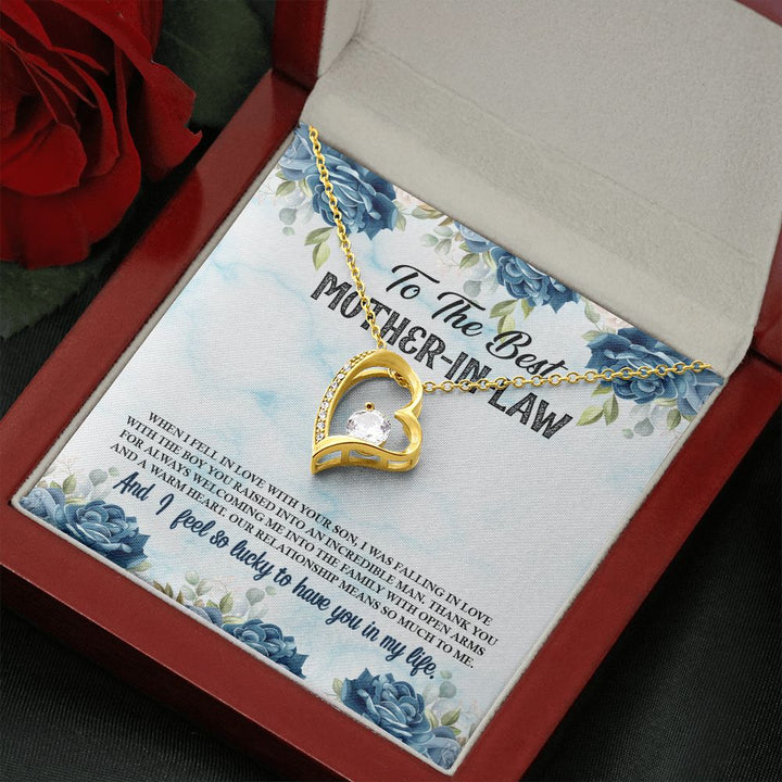 To My Mother-In-Law | A Heart Full of Love and Wisdom - Forever Love Necklace