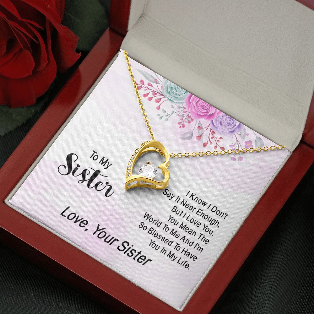 To My Sister | Expressing Love to a Cherished One - Forever Love Necklace