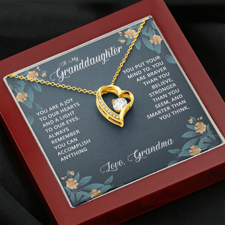 To My Granddaughter | Granddaughters are a Blessing - Forever Love Necklace