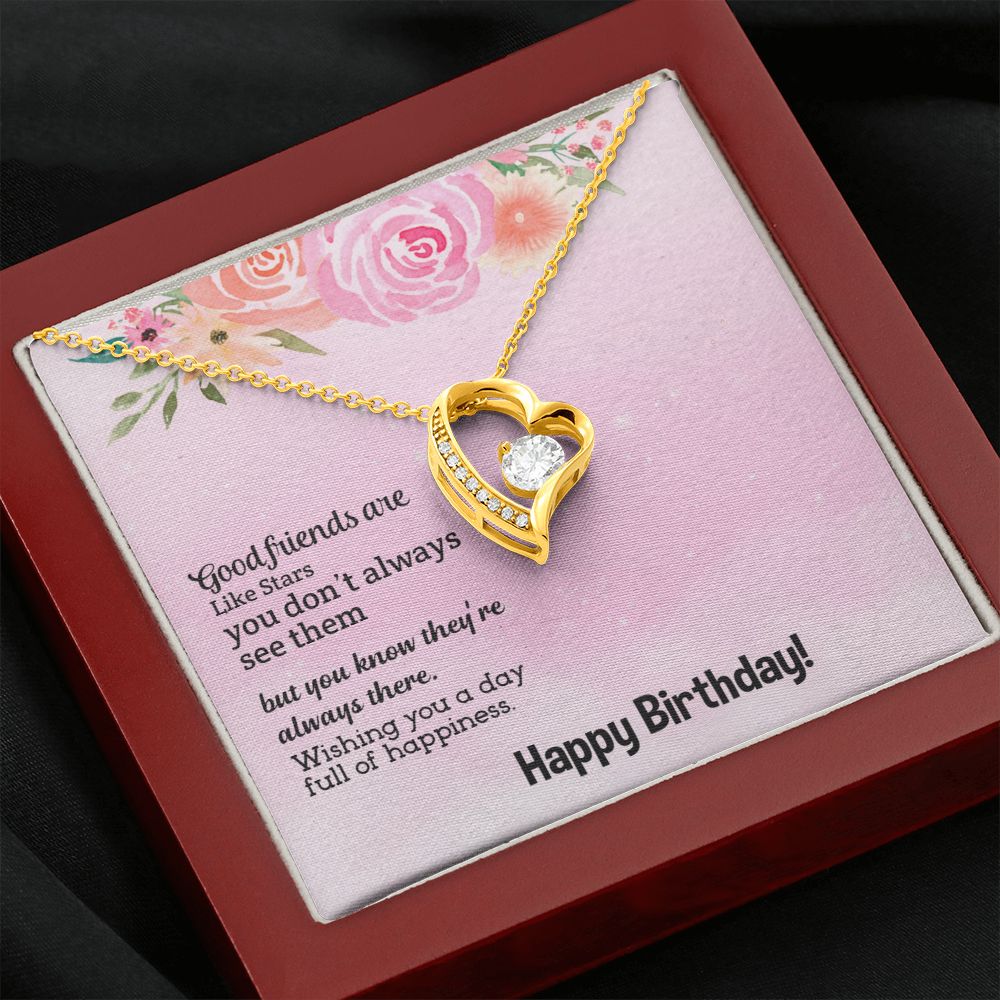 To My Friend | Happy Birthday - Forever Love Necklace