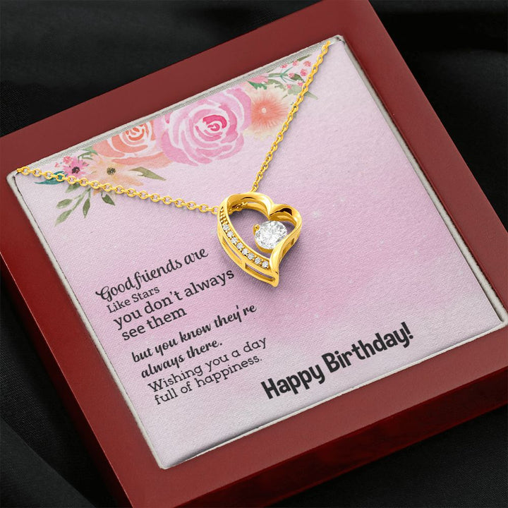 To My Friend | Happy Birthday - Forever Love Necklace