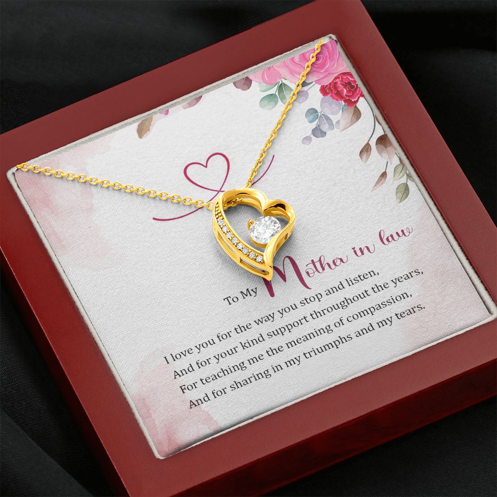 To My Mother-In-Law | A Source of Strength, A Fountain of Love - Forever Love Necklace