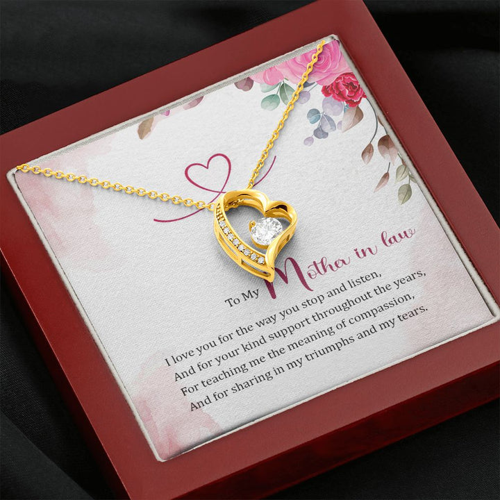 To My Mother-In-Law | A Source of Strength, A Fountain of Love - Forever Love Necklace