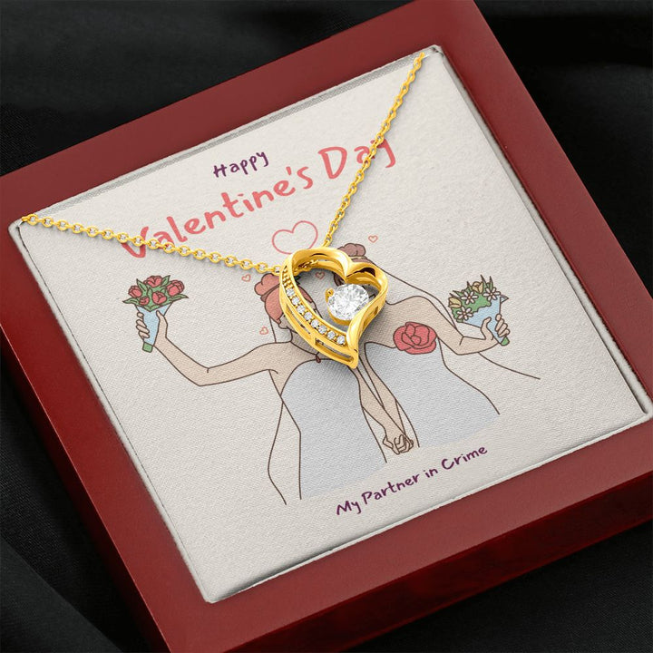 Happy Valentine's | Rainbow of Love LGBTQ for Women - Forever Love Necklace