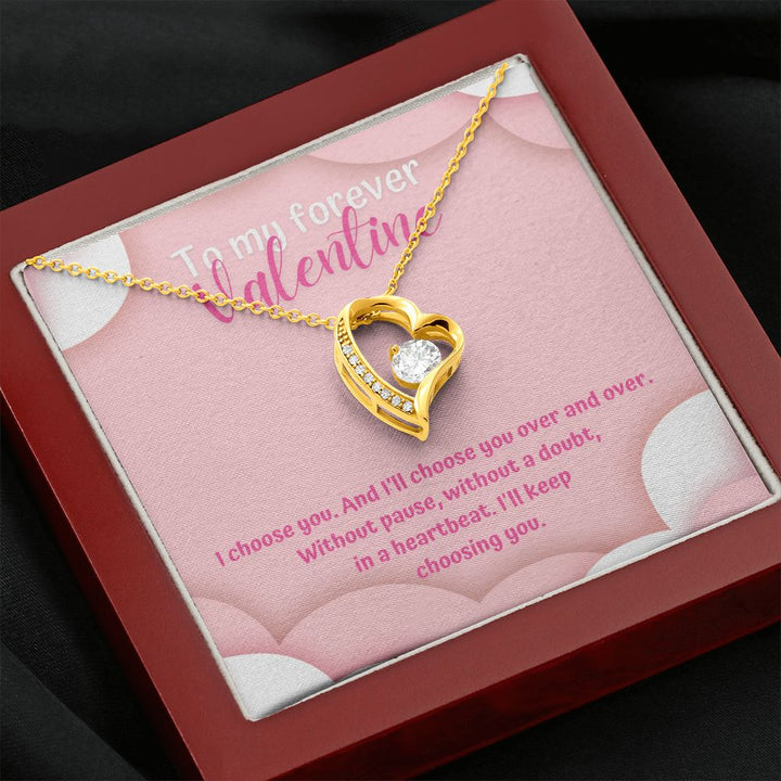 To My Forever Valentine | Eternally Yours - Forever Love Necklace