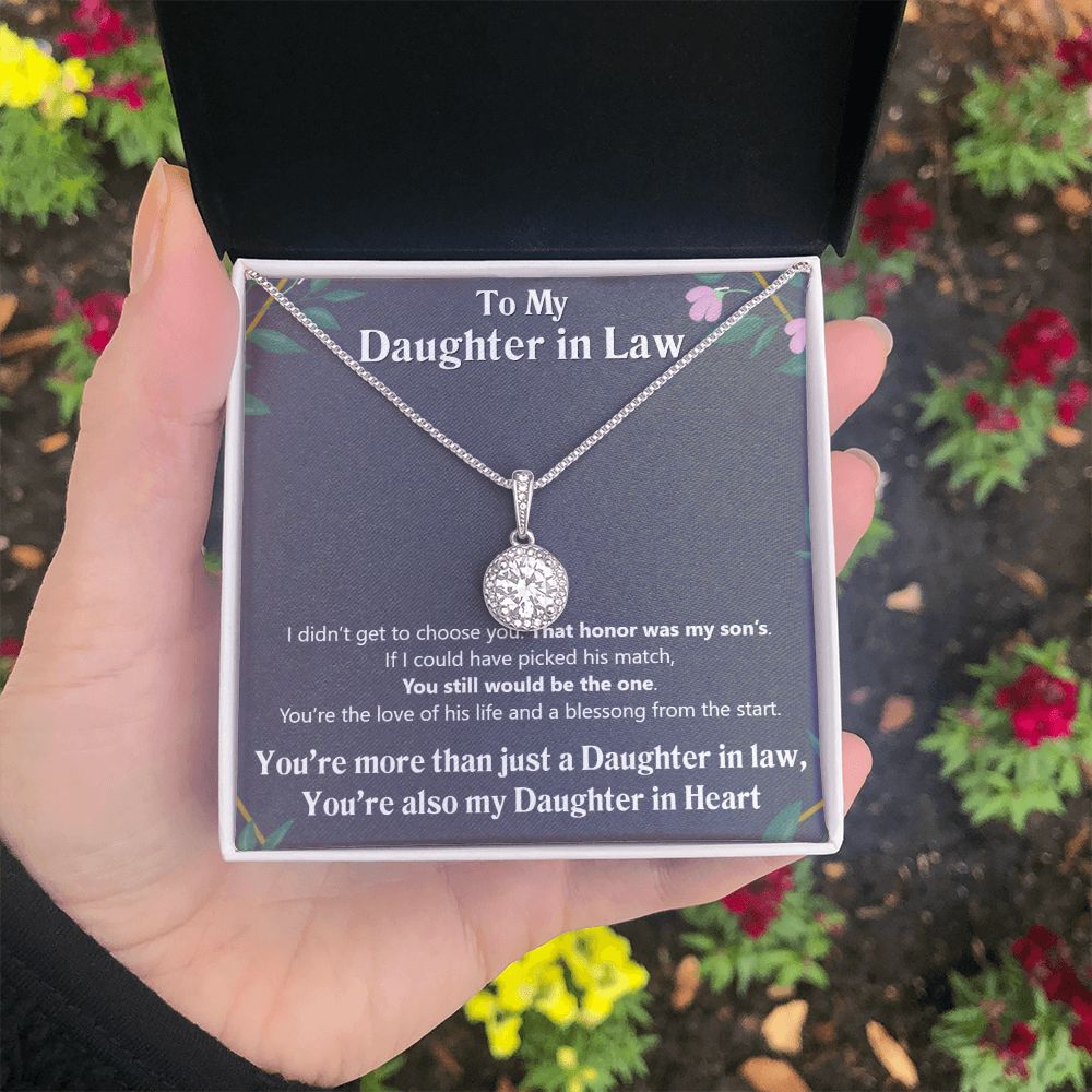To My Daughter in Law | Also My Daughter in Heart - Eternal Hope Necklace