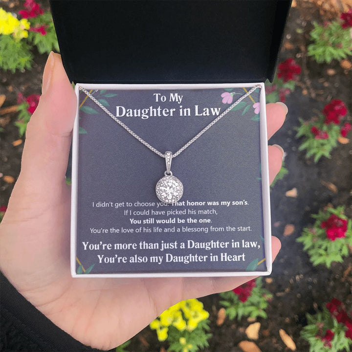 To My Daughter in Law | Also My Daughter in Heart - Eternal Hope Necklace