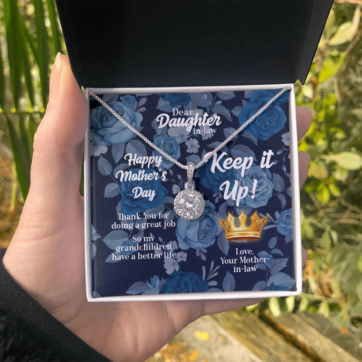 Mother's Day | Keep it up! Love, Mother-in-Law - Eternal Hope Necklace