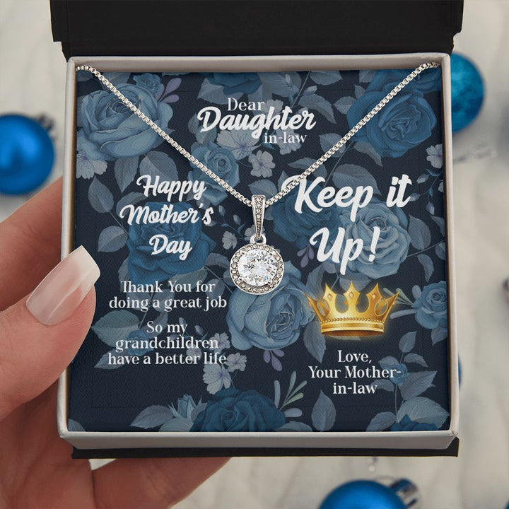 Mother's Day | Keep it up! Love, Mother-in-Law - Eternal Hope Necklace