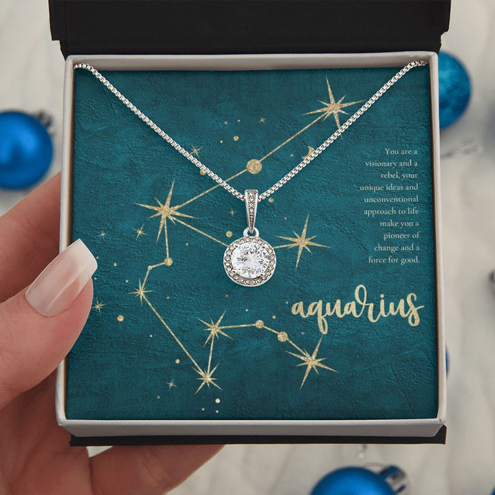 Aquarius | You are a visionary and a rebel, your unique ideas and unconventional approach to life make you a pioneer of change and a force for good. - Eternal Hope Necklace