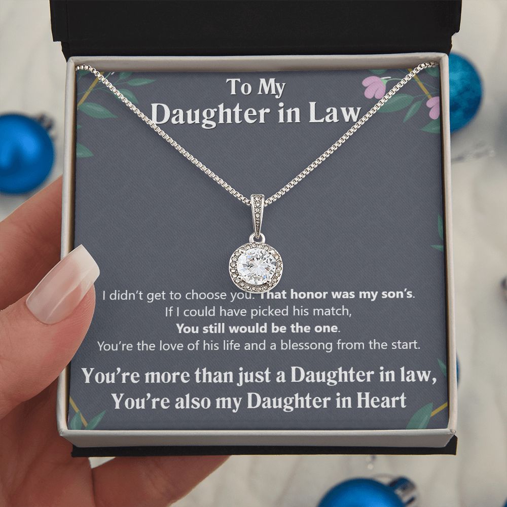 To My Daughter in Law | Also My Daughter in Heart - Eternal Hope Necklace