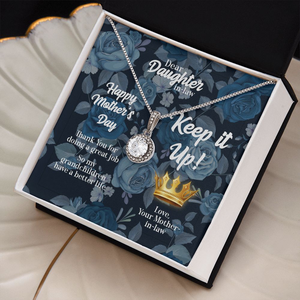 Mother's Day | Keep it up! Love, Mother-in-Law - Eternal Hope Necklace
