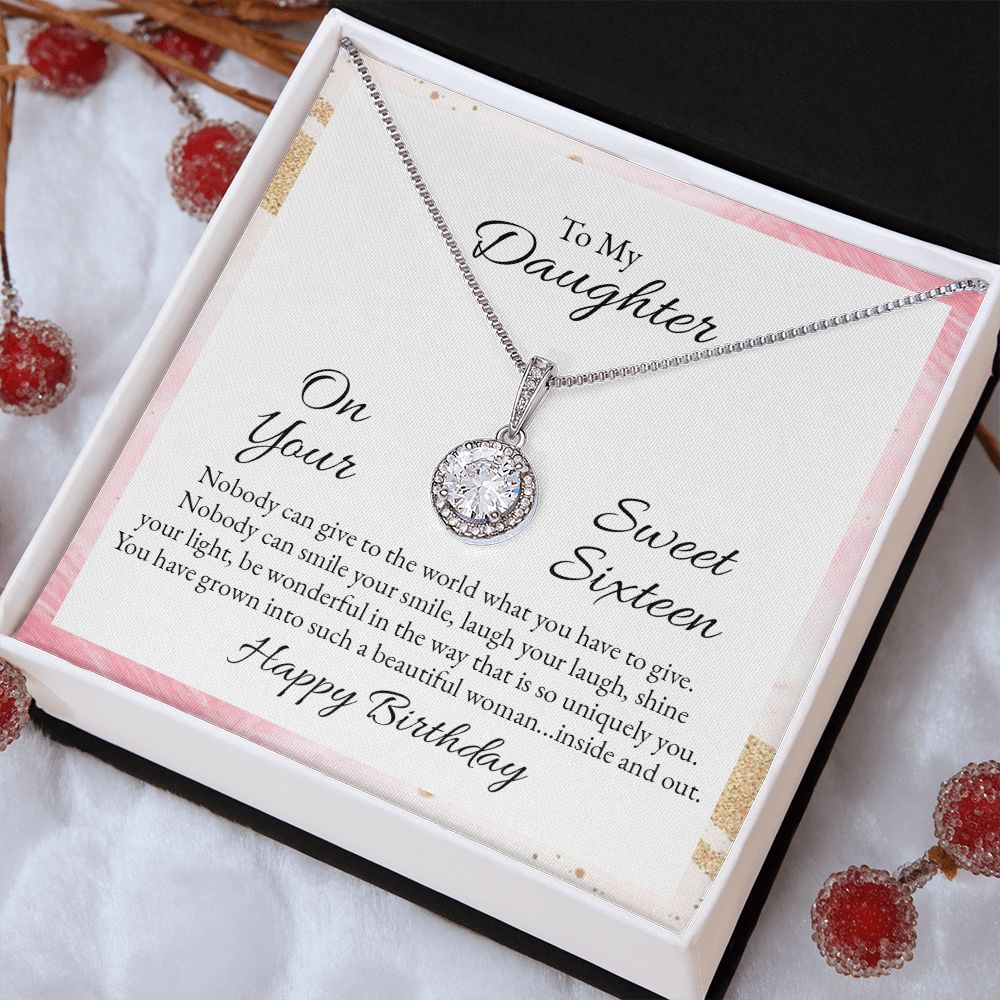 To My Daughter | Nobody can give to the world what you have to give - Eternal Hope Necklace