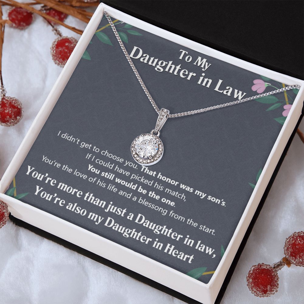 To My Daughter in Law | Also My Daughter in Heart - Eternal Hope Necklace