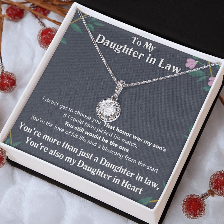 To My Daughter in Law | Also My Daughter in Heart - Eternal Hope Necklace