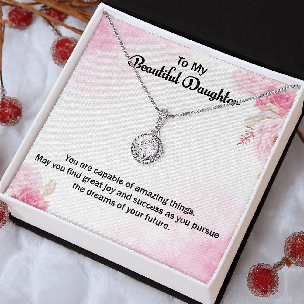 To My Beautiful Daughter | Graduate: Your Future is Limitless - Eternal Hope Necklace
