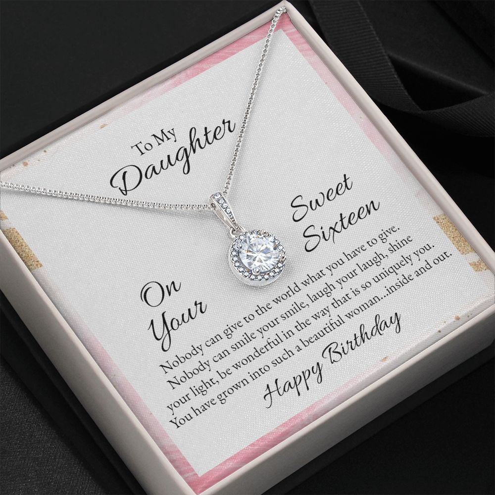 To My Daughter | Nobody can give to the world what you have to give - Eternal Hope Necklace