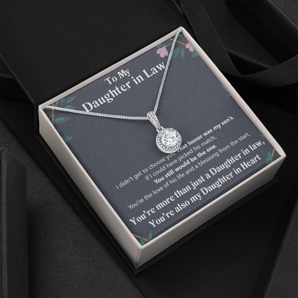 To My Daughter in Law | Also My Daughter in Heart - Eternal Hope Necklace