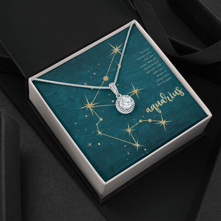 Aquarius | You are a visionary and a rebel, your unique ideas and unconventional approach to life make you a pioneer of change and a force for good. - Eternal Hope Necklace