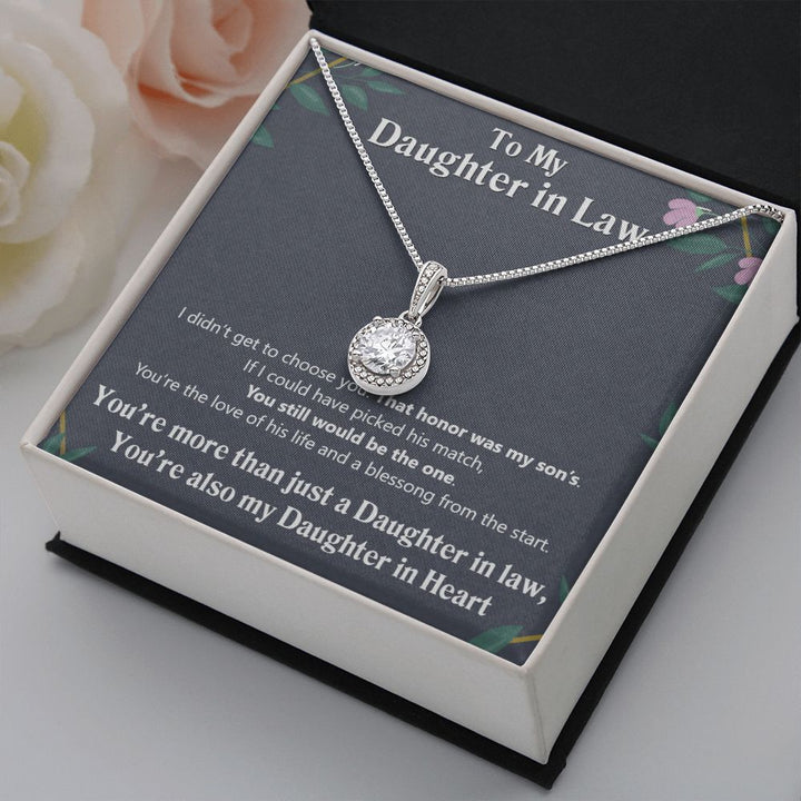 To My Daughter in Law | Also My Daughter in Heart - Eternal Hope Necklace