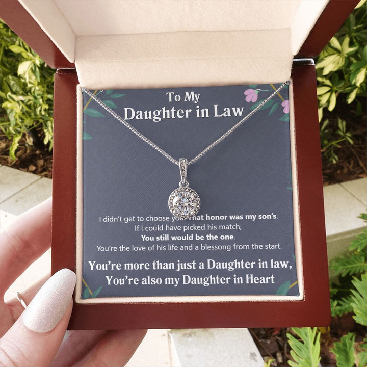 To My Daughter in Law | Also My Daughter in Heart - Eternal Hope Necklace