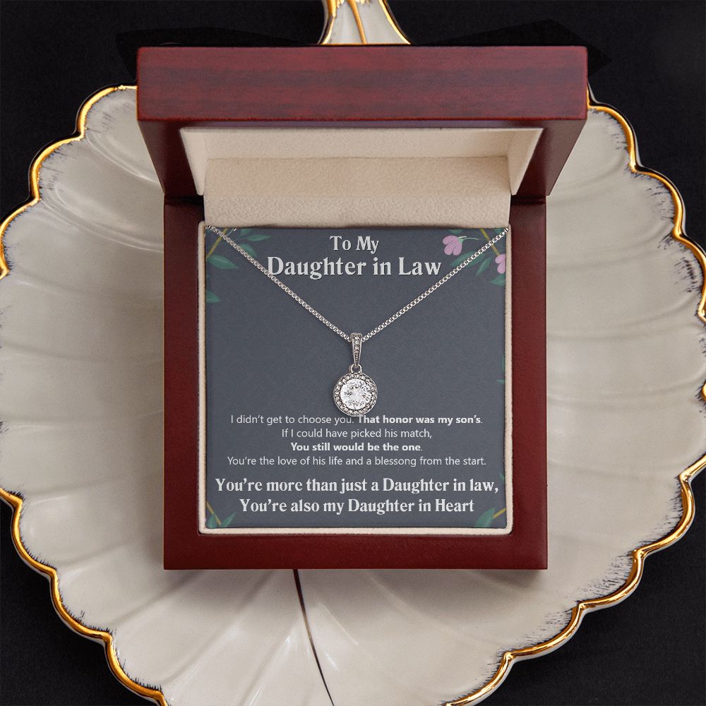 To My Daughter in Law | Also My Daughter in Heart - Eternal Hope Necklace
