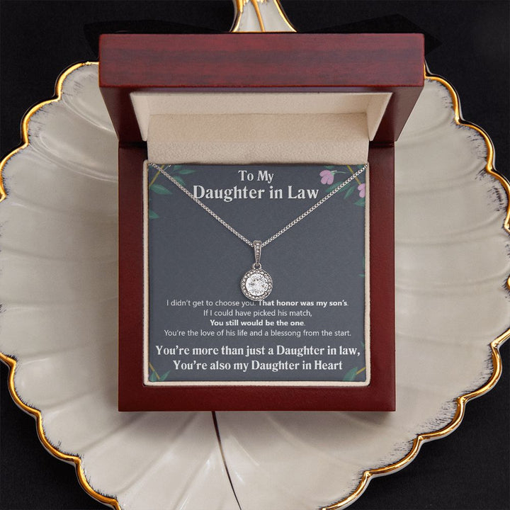 To My Daughter in Law | Also My Daughter in Heart - Eternal Hope Necklace