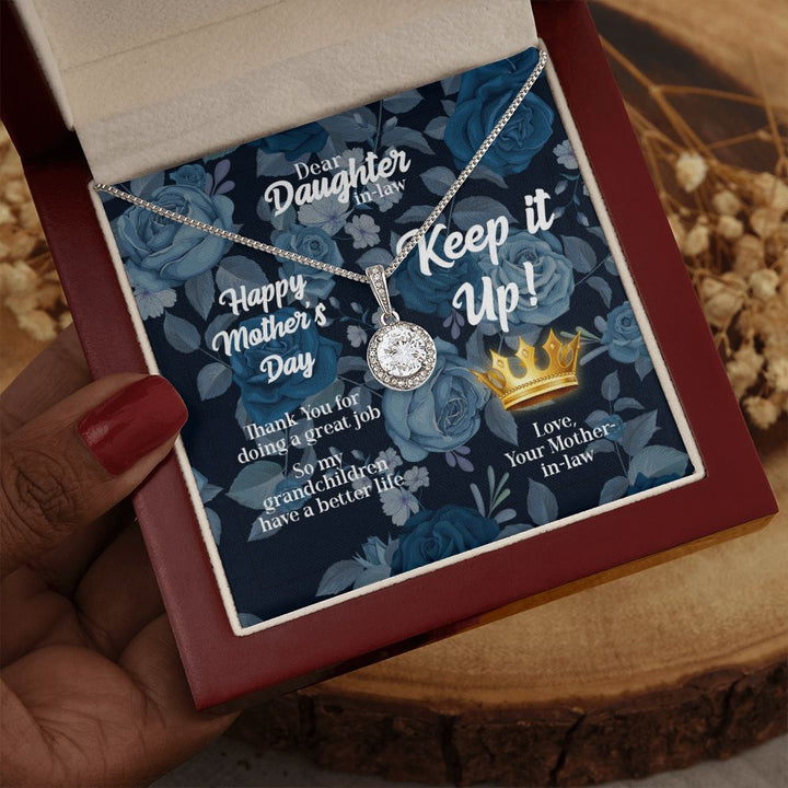 Mother's Day | Keep it up! Love, Mother-in-Law - Eternal Hope Necklace