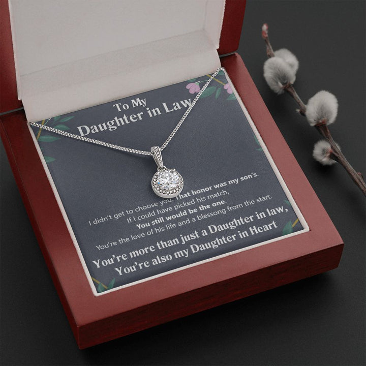 To My Daughter in Law | Also My Daughter in Heart - Eternal Hope Necklace