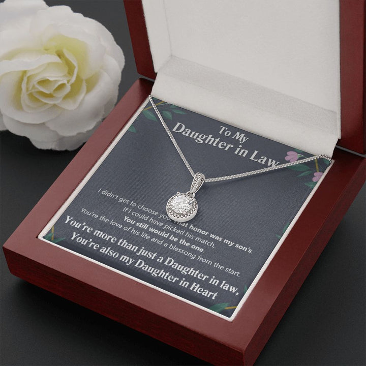 To My Daughter in Law | Also My Daughter in Heart - Eternal Hope Necklace